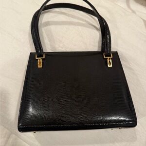 Vintage berma Paris croc leather bag